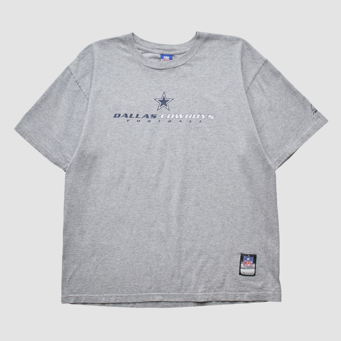 Dallas Cowboys Reebok 2000s T-shirt - Heather Gray Vintage - Fanatics