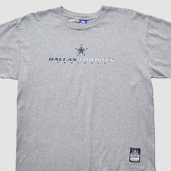 Dallas Cowboys Reebok 2000s T-shirt - Heather Gray Vintage - Fanatics