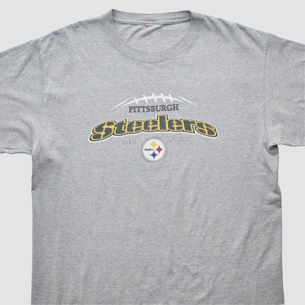 Pittsburgh Steelers 2000s T-shirt - Heather Gray Vintage - Fanatics