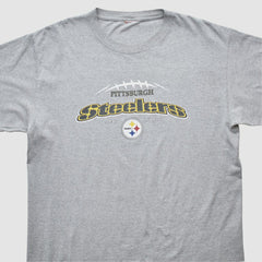 Pittsburgh Steelers 2000s T-shirt - Heather Gray Vintage - Fanatics