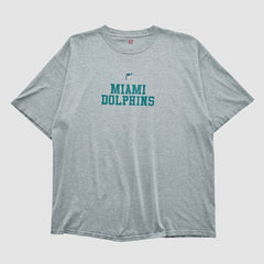 Miami Dolphins NFL 2000s T-shirt - Heather Gray Vintage - Fanatics