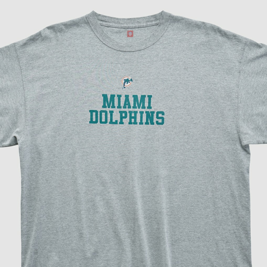 Miami Dolphins NFL 2000s T-shirt - Heather Gray Vintage - Fanatics
