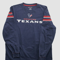 Houston Texans NFL 2010s Long Sleeve T-shirt - Navy Vintage - Fanatics