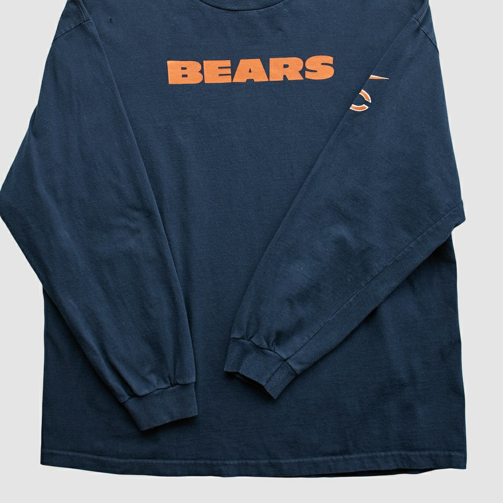 Chicago Bears NFL 2000s Long Sleeve T-shirt - Navy Vintage - Fanatics
