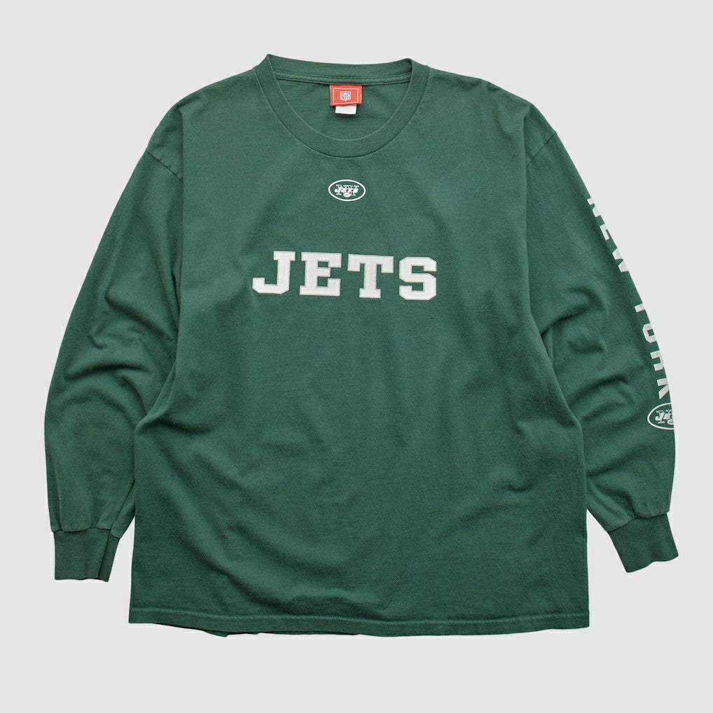New York Jets NFL 2000s Long Sleeve T-shirt - Green Vintage - Fanatics