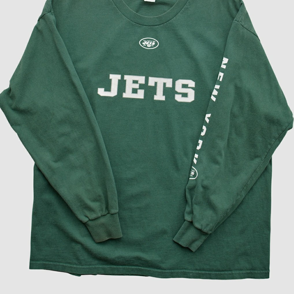 New York Jets NFL 2000s Long Sleeve T-shirt - Green Vintage - Fanatics
