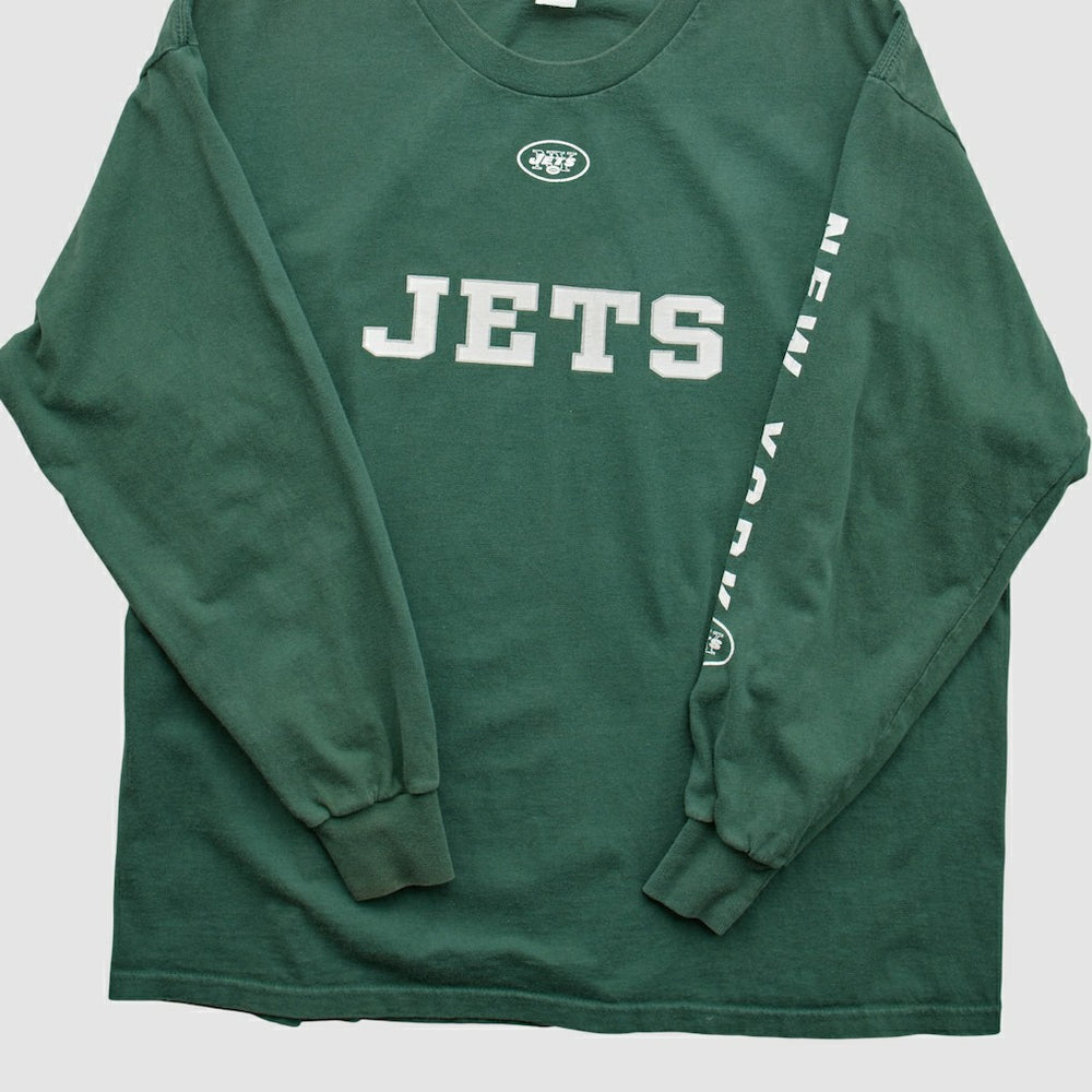 New York Jets NFL 2000s Long Sleeve T-shirt - Green Vintage - Fanatics