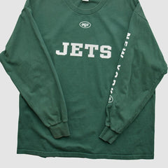 New York Jets NFL 2000s Long Sleeve T-shirt - Green Vintage - Fanatics