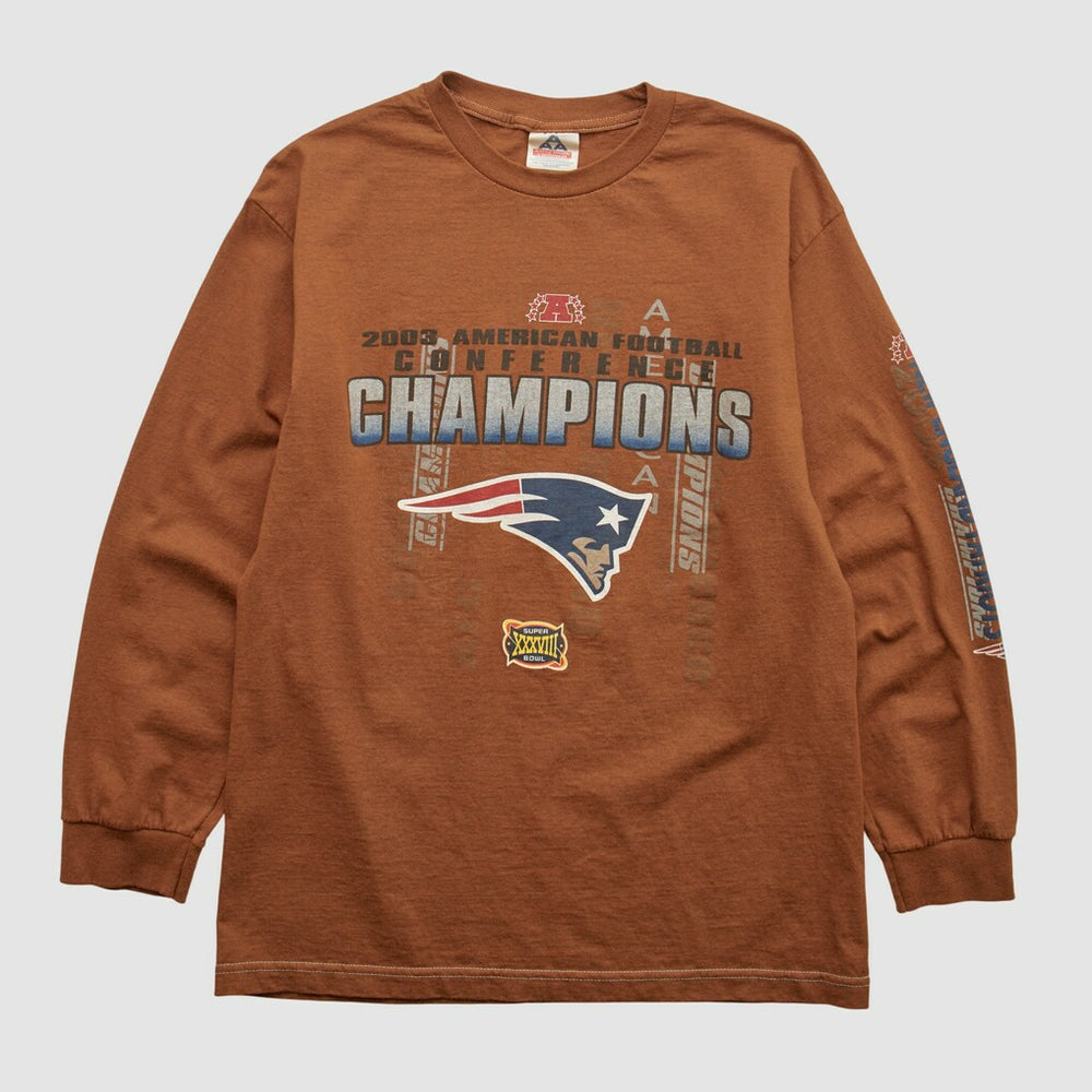 New England Patriots Alstyle 2003 Long Sleeve T-shirt - Clay Vintage - Fanatics