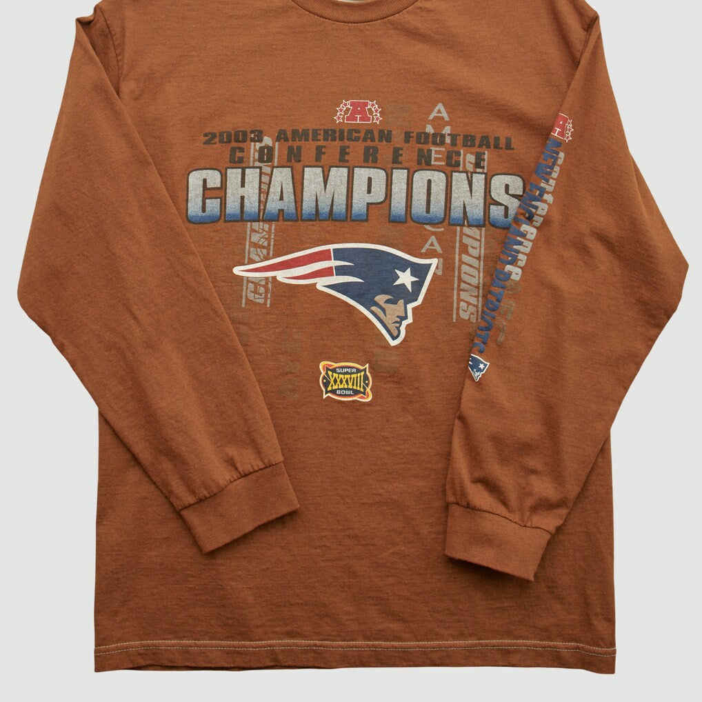 New England Patriots Alstyle 2003 Long Sleeve T-shirt - Clay Vintage - Fanatics