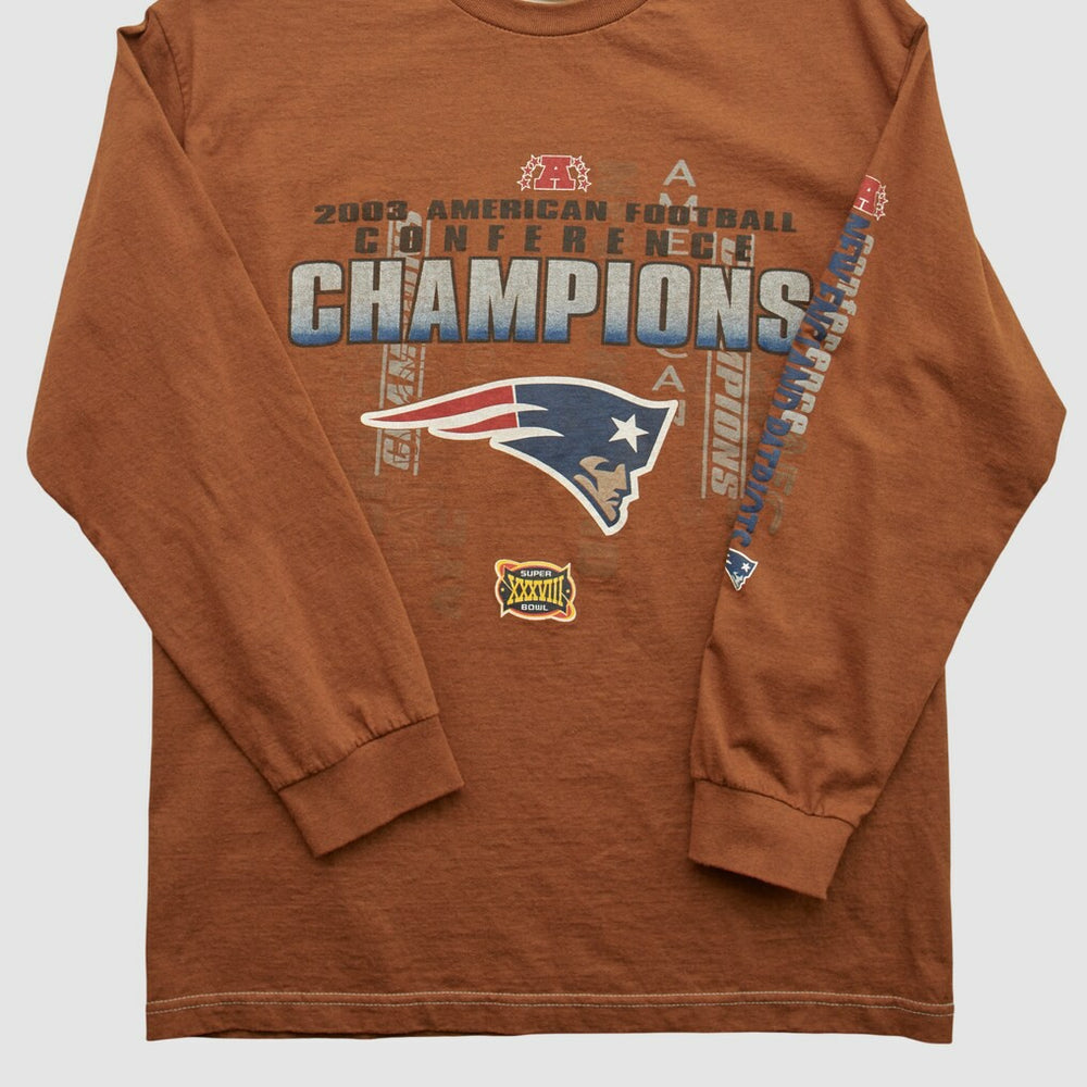 New England Patriots Alstyle 2003 Long Sleeve T-shirt - Clay Vintage - Fanatics