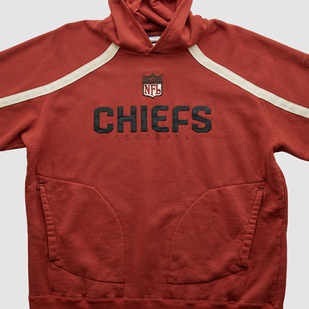 Kansas City Chiefs Reebok 2000s Hooded Pullover Sweatshirt - Red Vintage - Fanatics