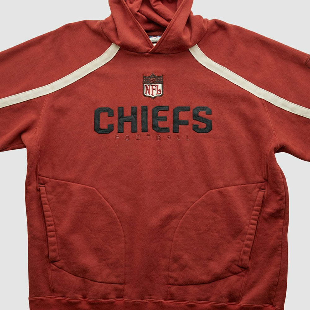 Kansas City Chiefs Reebok 2000s Hooded Pullover Sweatshirt - Red Vintage - Fanatics