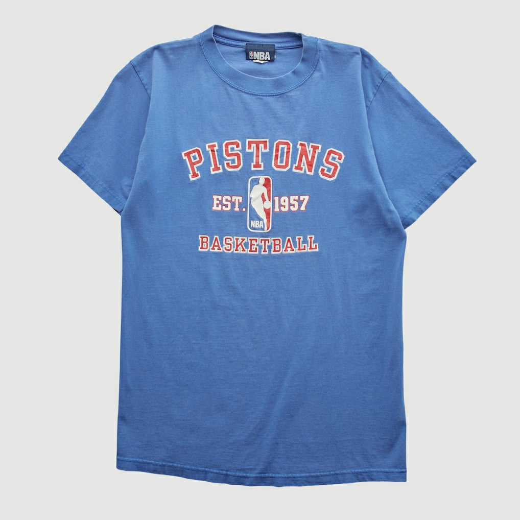 Vintage Detroit Pistons NBA 2000s T-shirt Blue