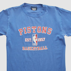 Vintage Detroit Pistons NBA 2000s T-shirt Blue