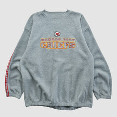 Kansas City Chiefs Active 2000s Pullover Sweatshirt - Gray Vintage - Fanatics