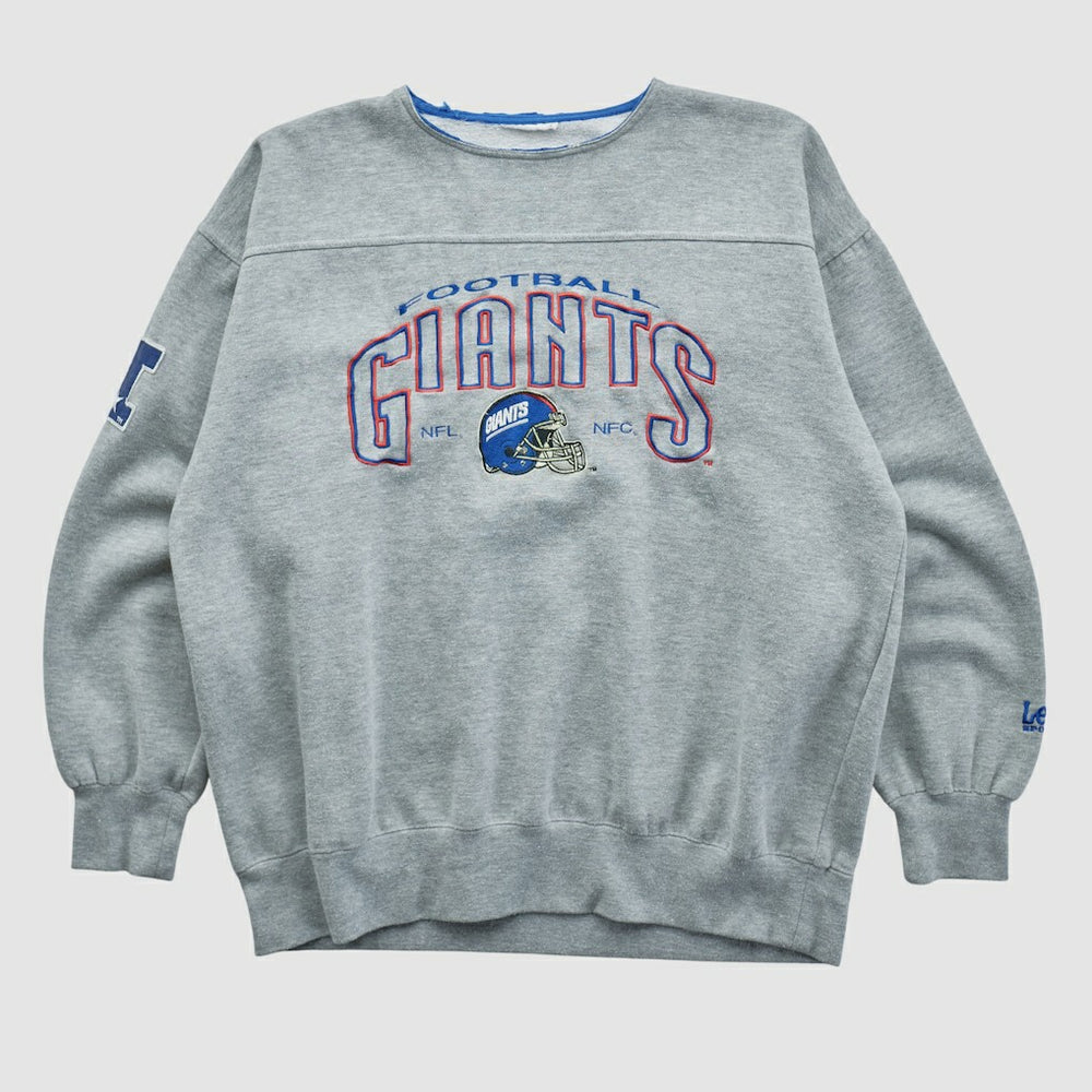 New York Giants Lee Apparel 90s Pullover Sweatshirt - Gray Vintage - Fanatics