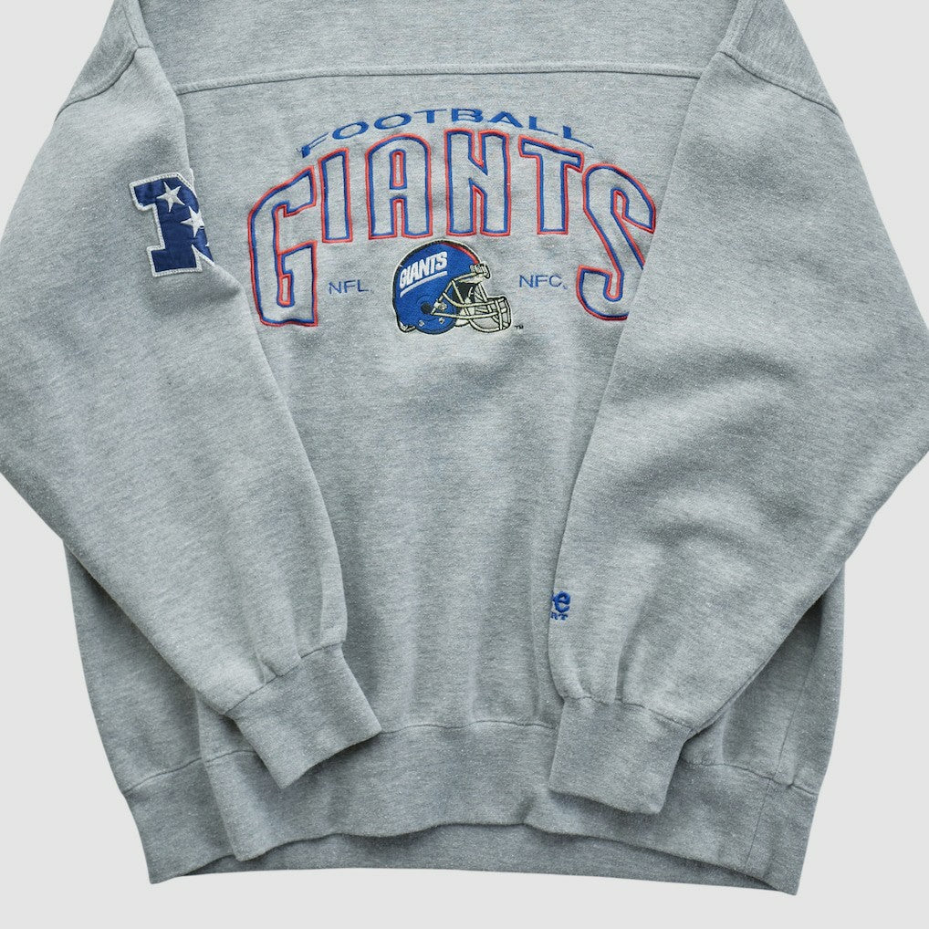 New York Giants Lee Apparel 90s Pullover Sweatshirt - Gray Vintage - Fanatics