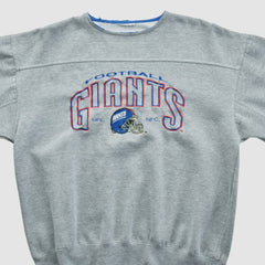 New York Giants Lee Apparel 90s Pullover Sweatshirt - Gray Vintage - Fanatics