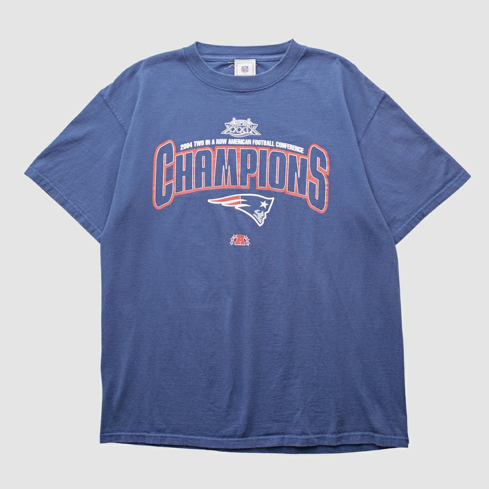 New England Patriots NFL 2004 T-shirt - Blue Vintage - Fanatics