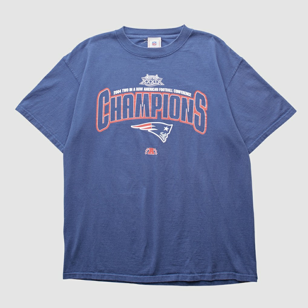 New England Patriots NFL 2004 T-shirt - Blue Vintage - Fanatics