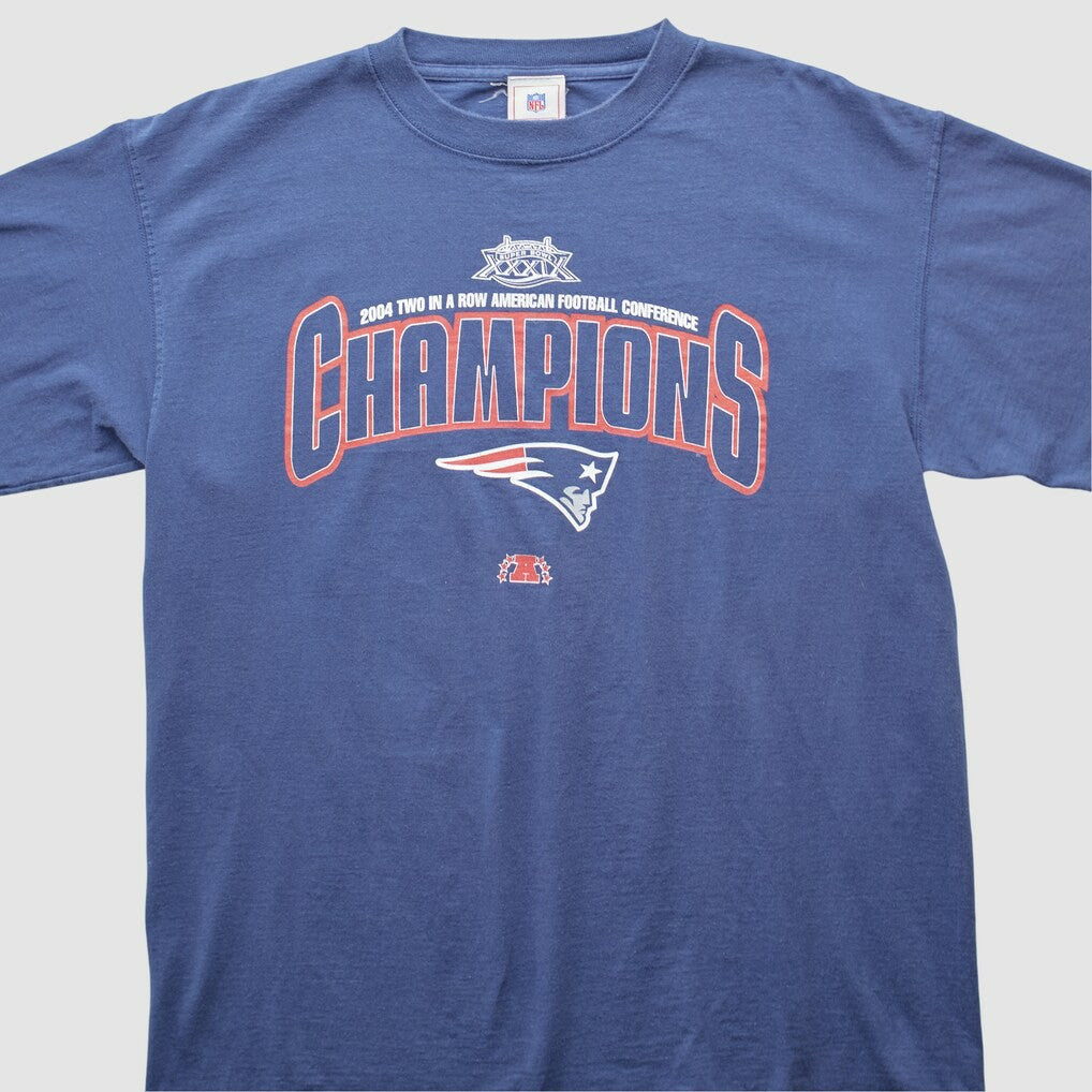 New England Patriots NFL 2004 T-shirt - Blue Vintage - Fanatics