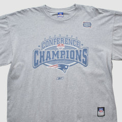 New England Patriots Reebok 2003 Long Sleeve T-shirt - Heather Gray Vintage - Fanatics