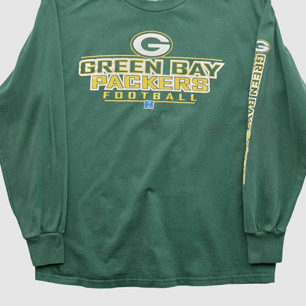 Green Bay Packers NFL 2000s Long Sleeve T-shirt - Green Vintage - Fanatics