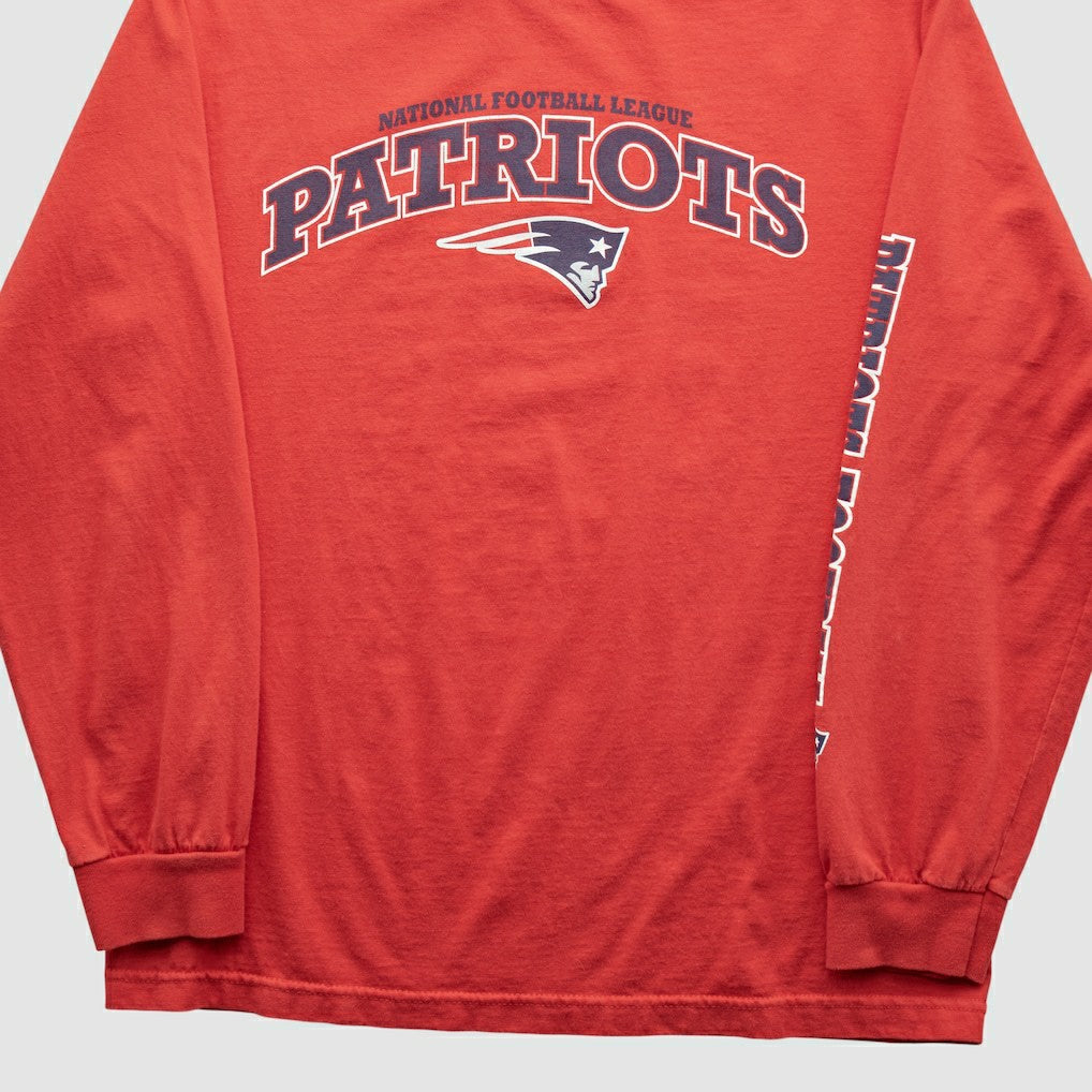 New England Patriots NFL 2010s Long Sleeve T-shirt - Red Vintage - Fanatics