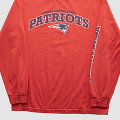 New England Patriots NFL 2010s Long Sleeve T-shirt - Red Vintage - Fanatics