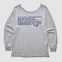 Baltimore Ravens 2006 Long Sleeve T-shirt - Heather Gray Vintage - Fanatics