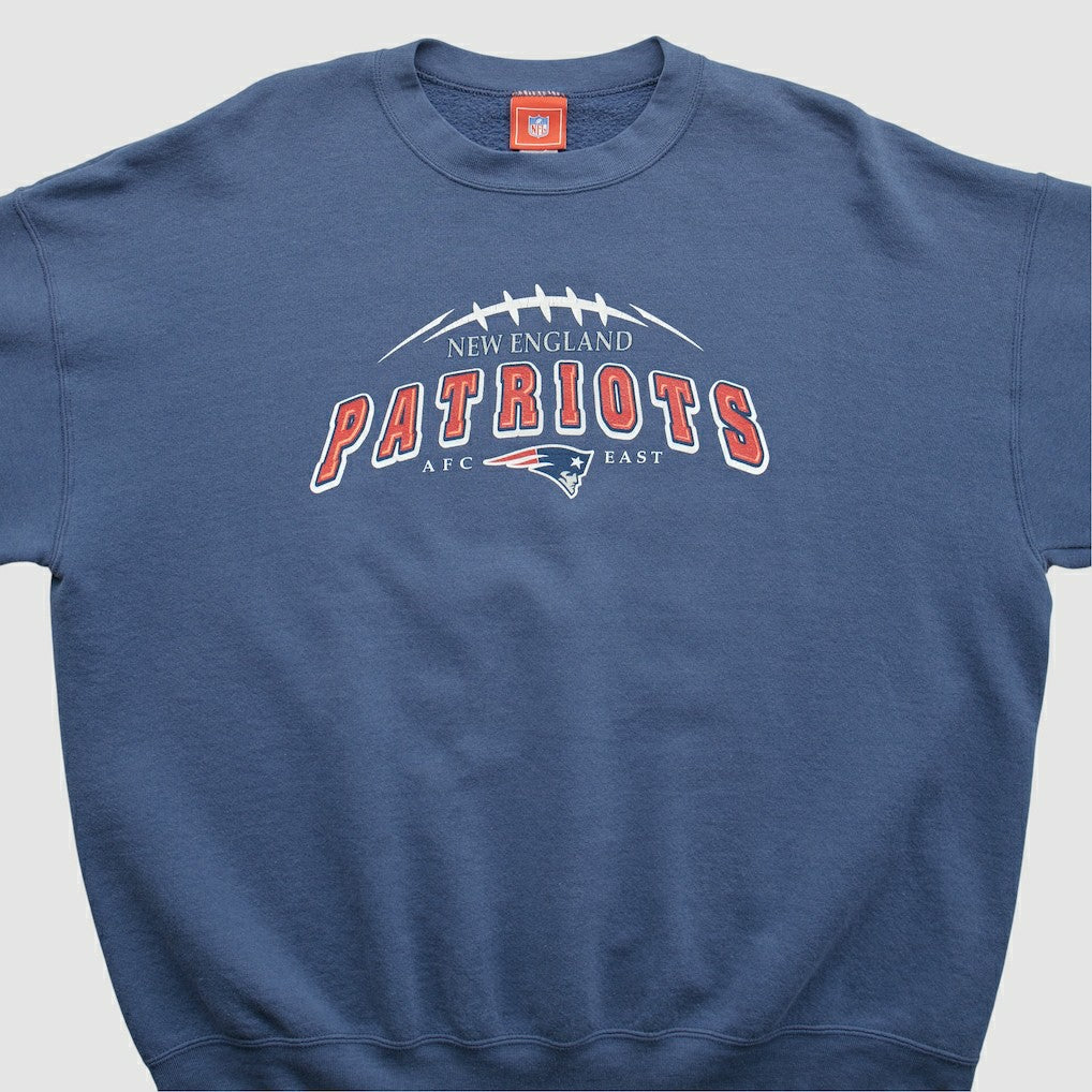 New England Patriots NFL 2000s Pullover Sweatshirt - Navy Vintage - Fanatics