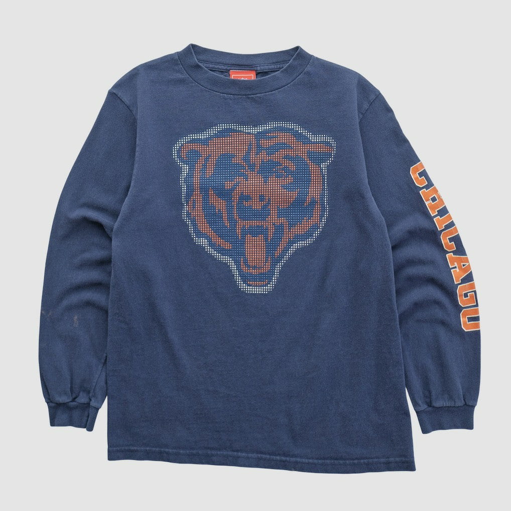 Chicago Bears NFL 2000s Long Sleeve T-shirt - Navy Vintage - Fanatics