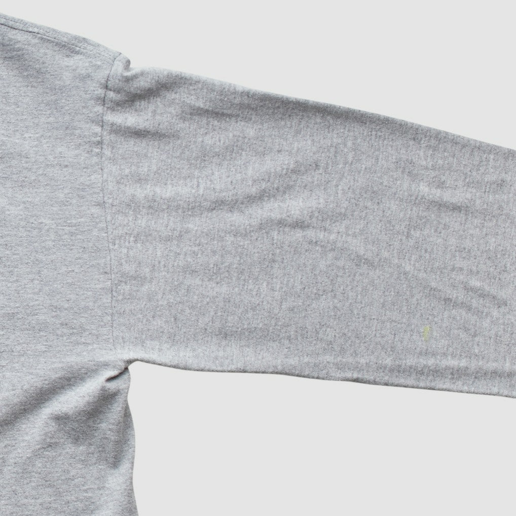 New England Patriots Reebok 2000s Long Sleeve T-shirt - Heather Gray Vintage - Fanatics