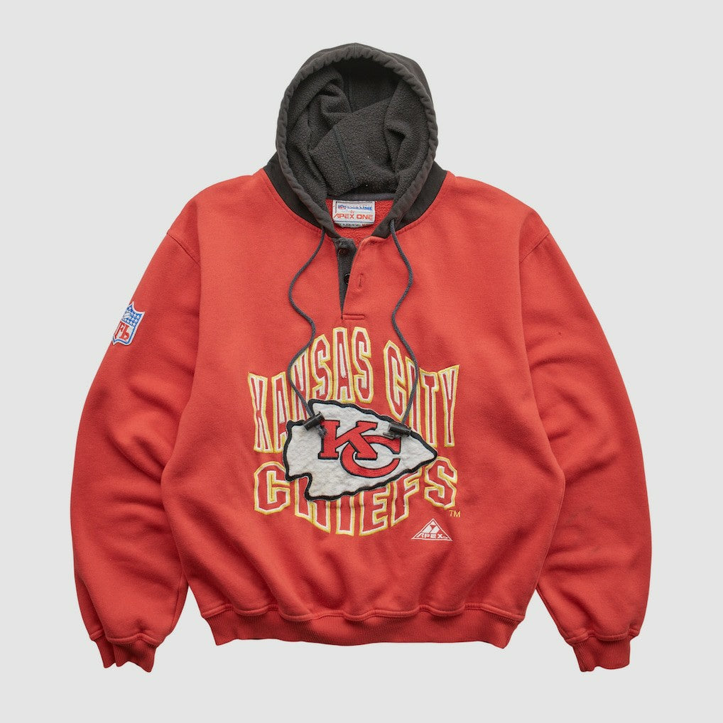 Kansas City Chiefs Pro Line 90s Hooded Pullover Sweatshirt - Red Vintage - Fanatics