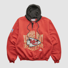 Kansas City Chiefs Pro Line 90s Hooded Pullover Sweatshirt - Red Vintage - Fanatics