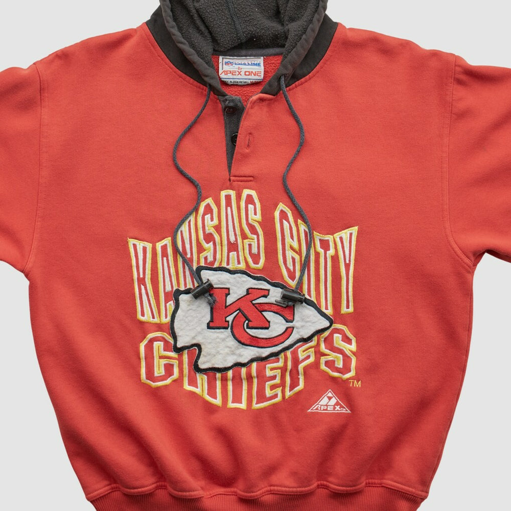 Kansas City Chiefs Pro Line 90s Hooded Pullover Sweatshirt - Red Vintage - Fanatics