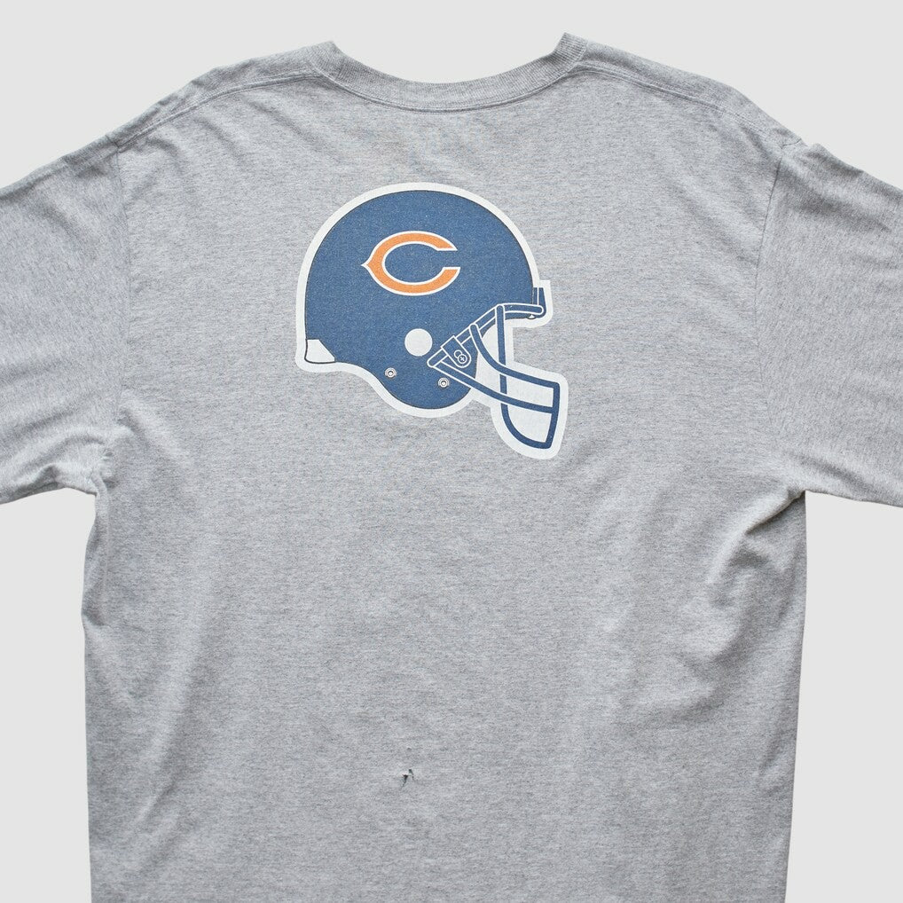 Chicago Bears Reebok 2000s Long Sleeve T-shirt - Heather Gray Vintage - Fanatics