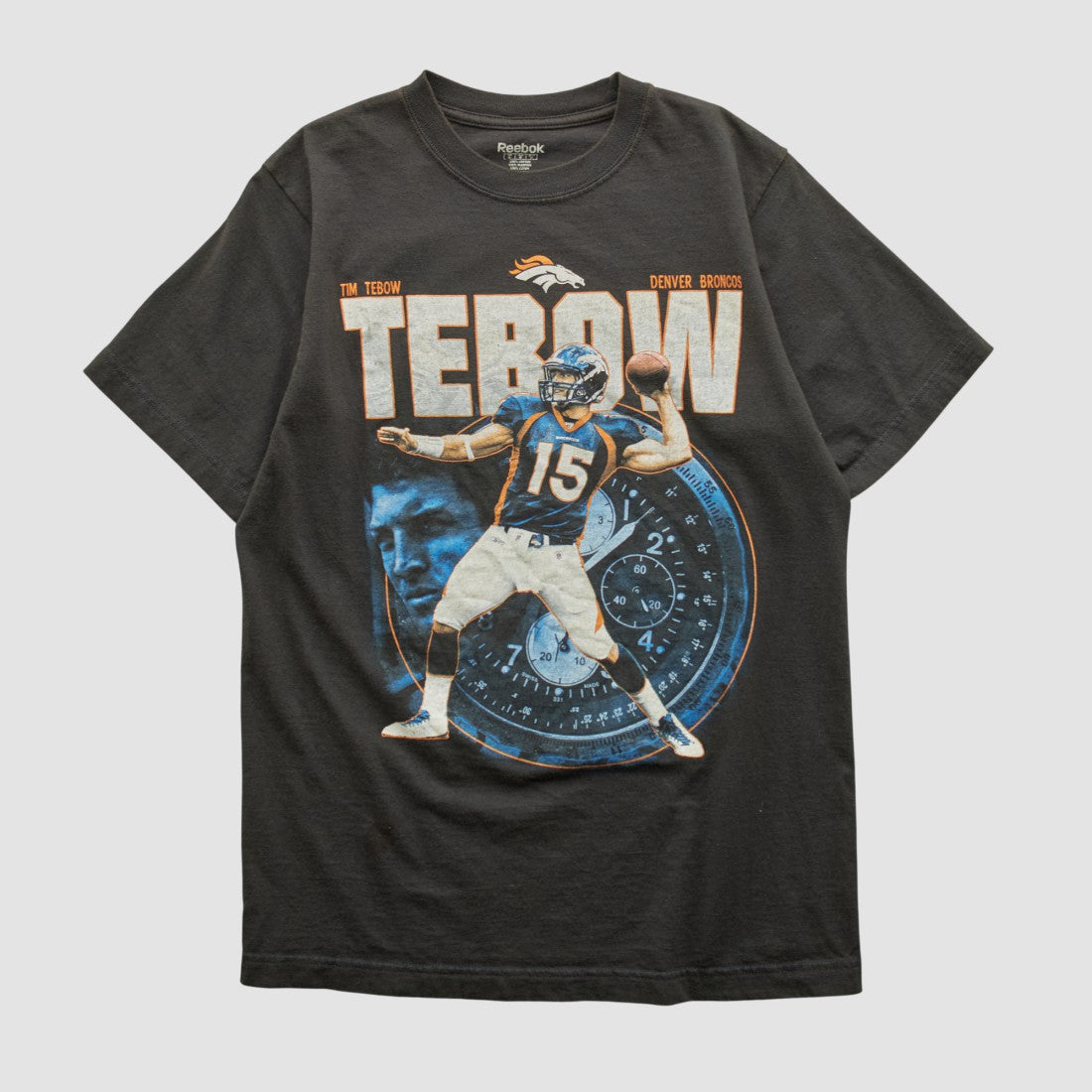 Tim Tebow Reebok 2010 T-shirt - Black Vintage - Fanatics