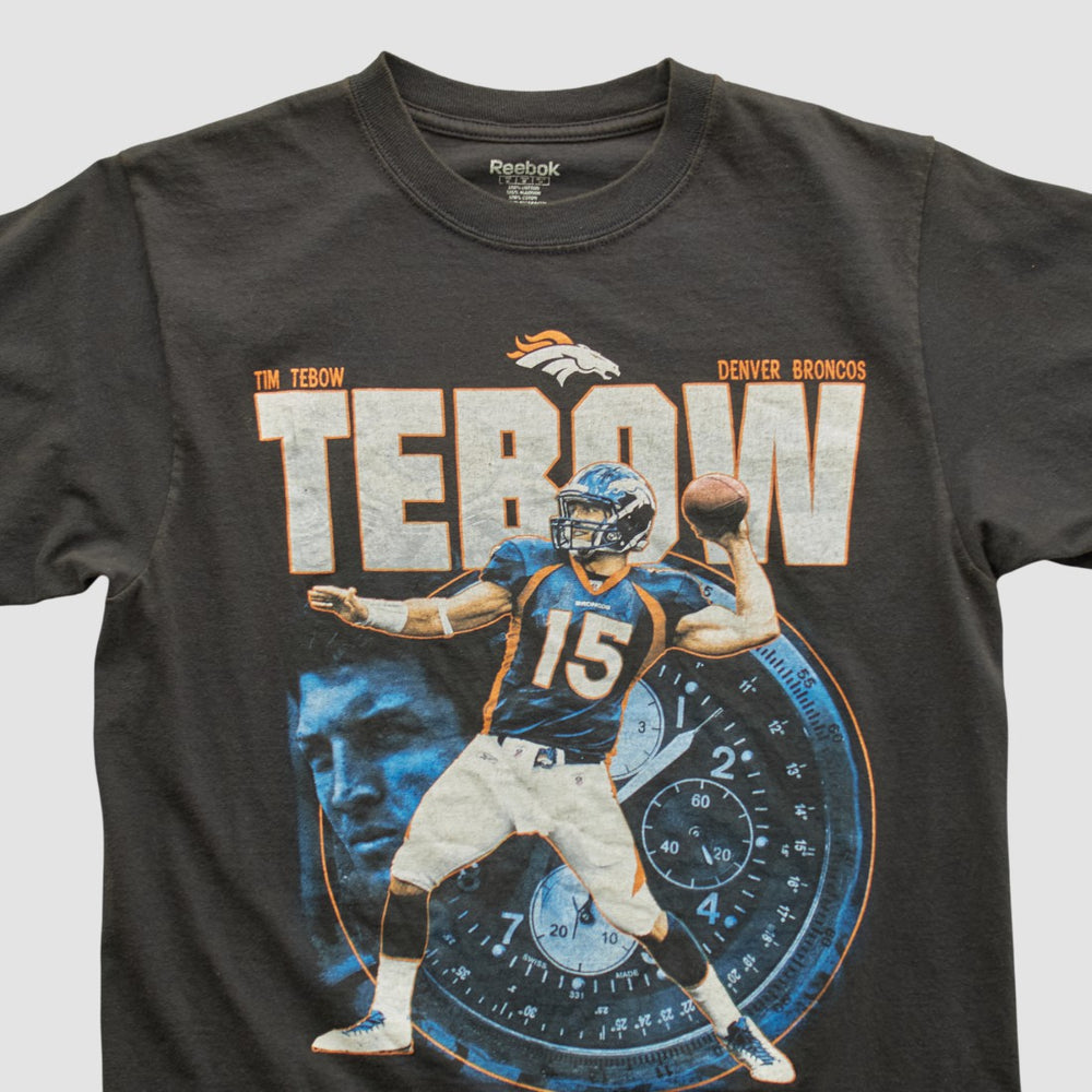 Tim Tebow Reebok 2010 T-shirt - Black Vintage - Fanatics