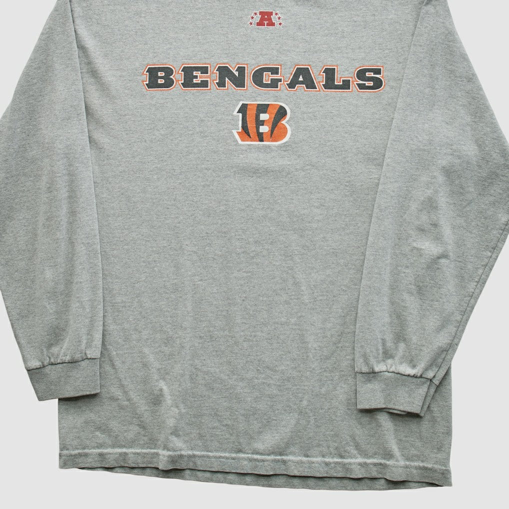 Cincinnati Bengals NFL 2010s Long Sleeve T-shirt - Heather Gray Vintage - Fanatics