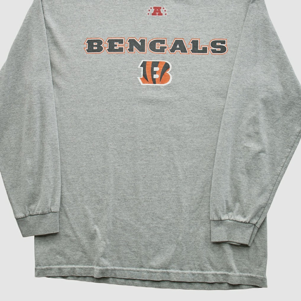 Cincinnati Bengals NFL 2010s Long Sleeve T-shirt - Heather Gray Vintage - Fanatics