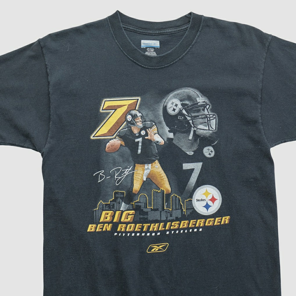 Ben Roethlisberger Reebok 2000s T-shirt - Black Vintage - Fanatics