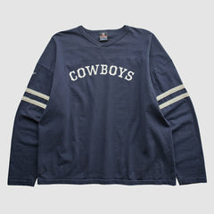 Dallas Cowboys NFL 2000s Long Sleeve T-shirt - Navy Vintage - Fanatics