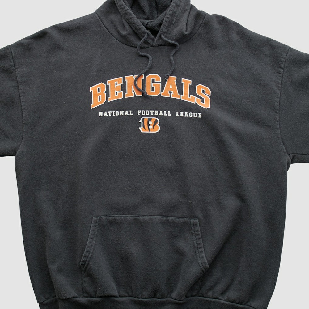 Cincinnati Bengals NFL 2000s Hooded Pullover Sweatshirt - Black Vintage - Fanatics