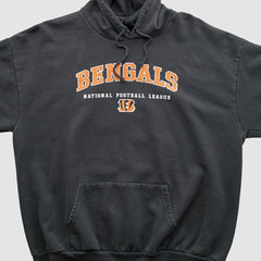 Cincinnati Bengals NFL 2000s Hooded Pullover Sweatshirt - Black Vintage - Fanatics