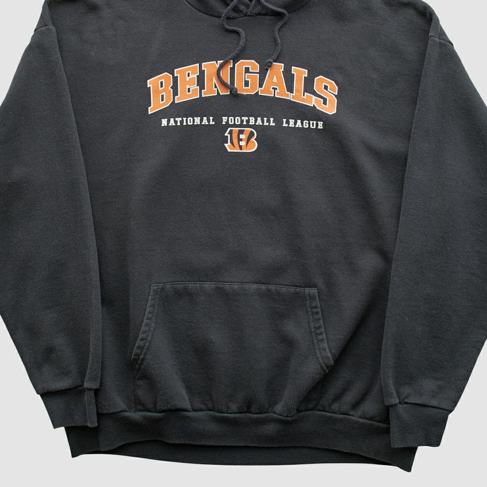 Cincinnati Bengals NFL 2000s Hooded Pullover Sweatshirt - Black Vintage - Fanatics