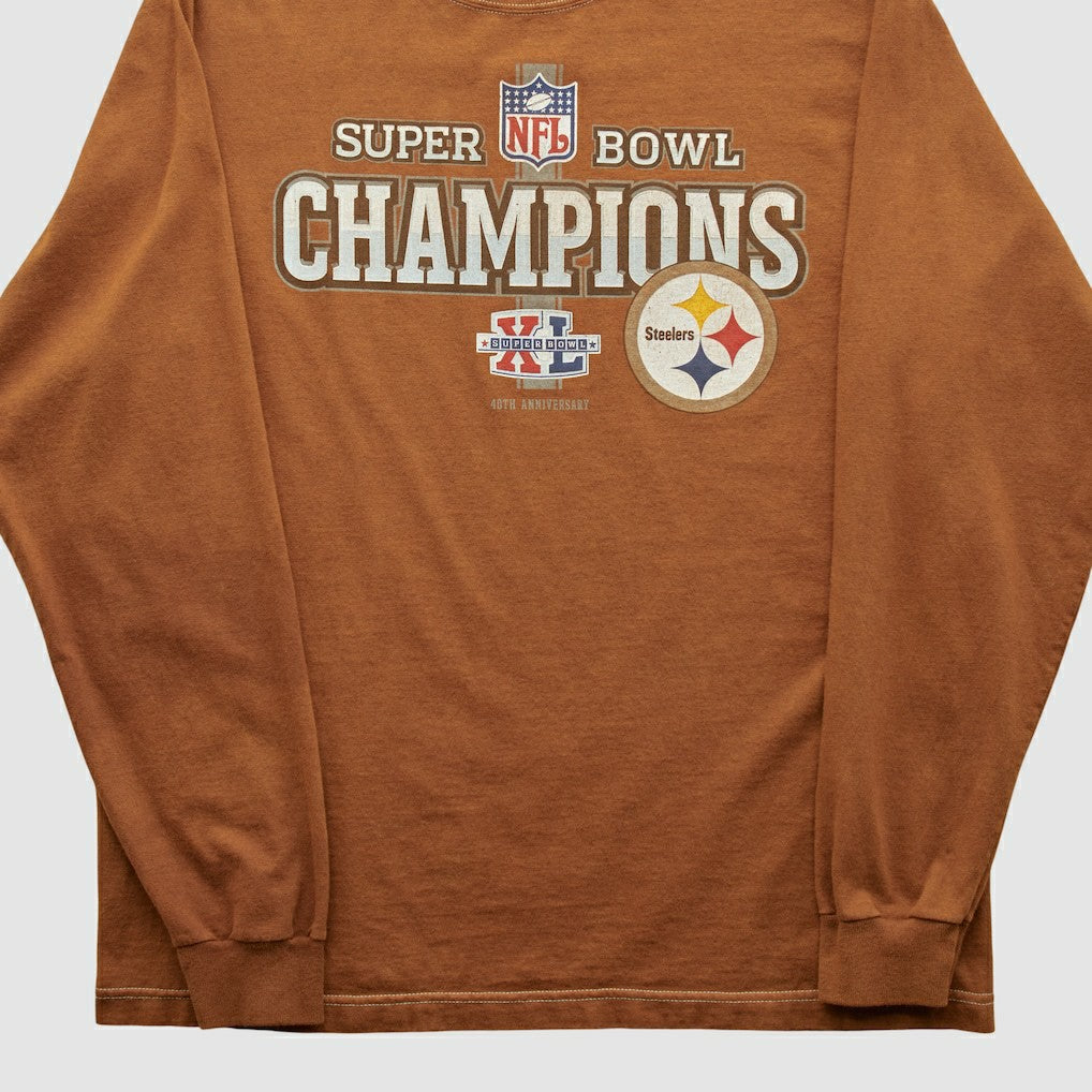 Super Bowl Champions Reebok 2006 Long Sleeve T-shirt - Clay Vintage - Fanatics