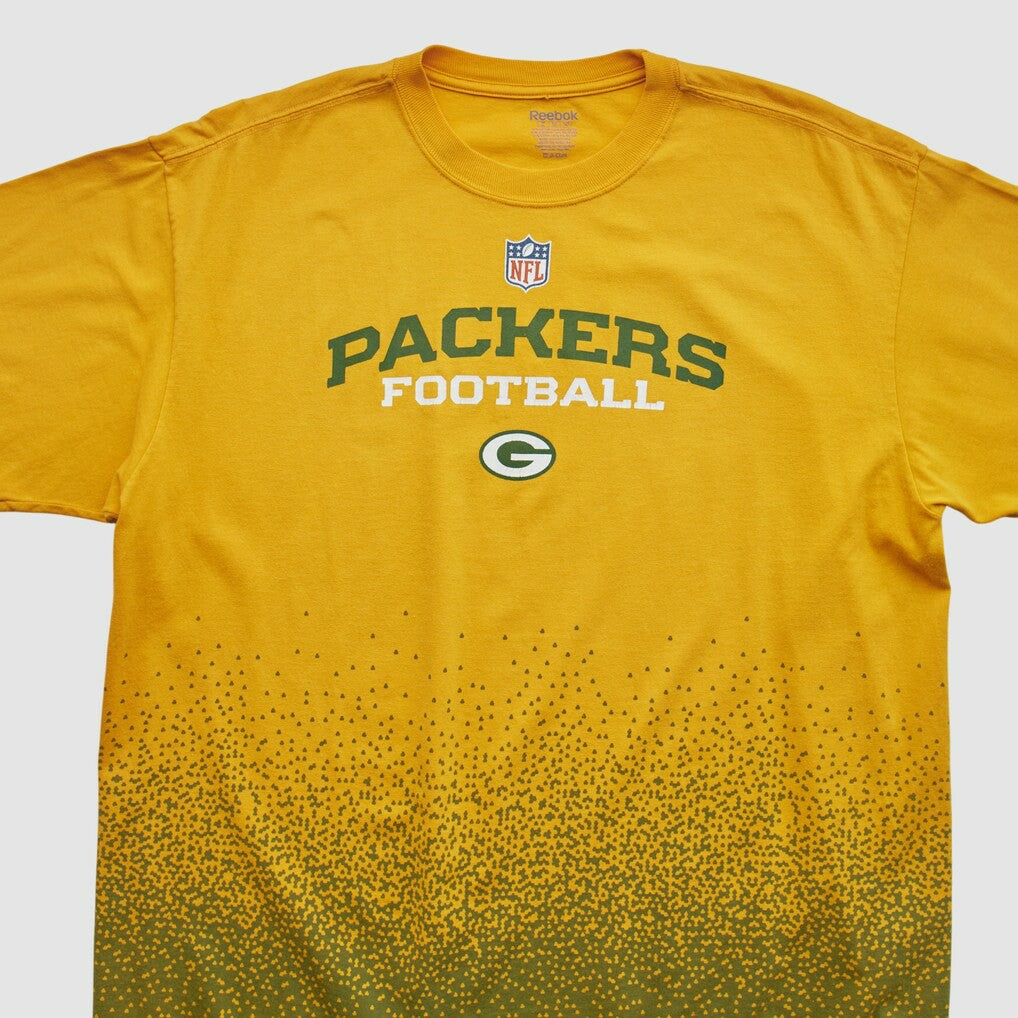 Green Bay Packers Reebok 2000s T-shirt - Yellow Vintage - Fanatics
