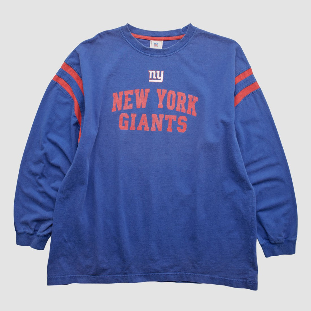 New York Giants NFL 2000s Long Sleeve T-shirt - Blue Vintage - Fanatics